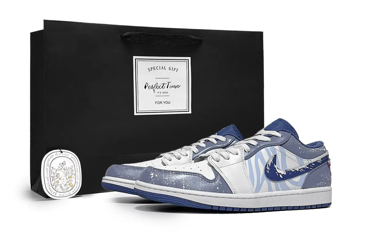 Jordan Air Jordan 1 Vintage Basketball Shoes Men's Low Top White