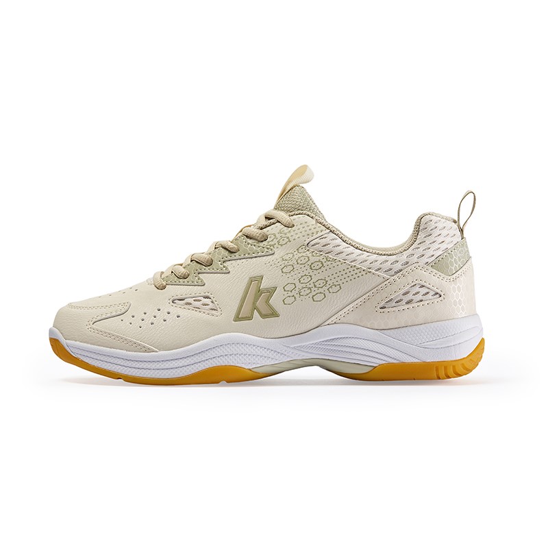 Kawasaki Cushioning Abrasion Resistant Cushioning, Wear Resistant Low top Badminton Shoes Unisex Sand Gray