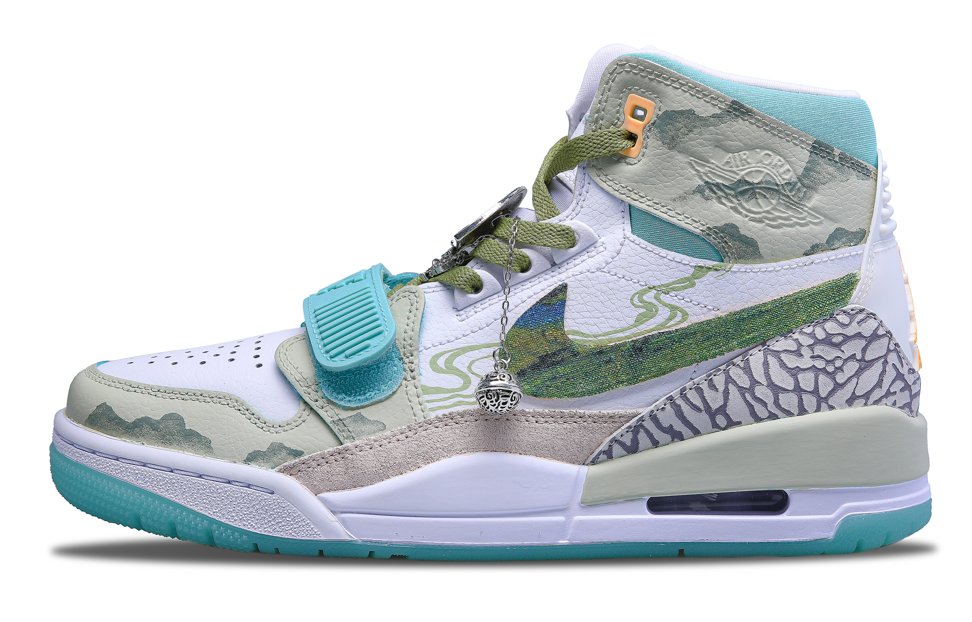 Jordan Legacy 312 Leather Breathable Moisture Wicking Breathable Moisture Wicking High top Vintage Basketball Shoes