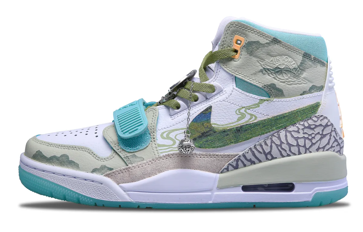 Jordan Legacy 312 Leather Breathable Moisture Wicking Breathable Moisture Wicking High top Vintage Basketball Shoes