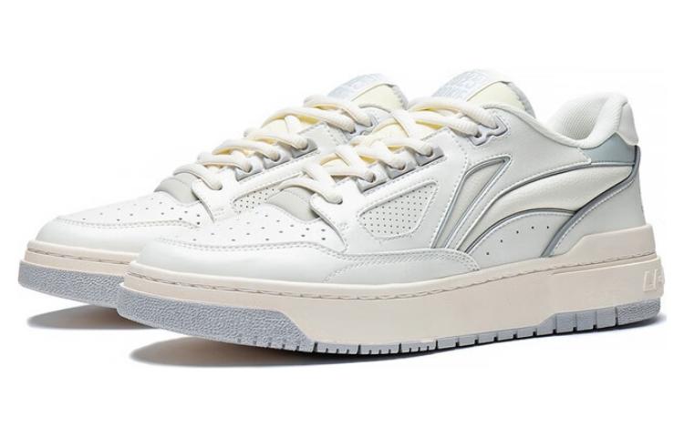 Li Ning Rookie 2 Abrasion Resistant Breathable Low top Vintage Basketball Shoes Men’s White Gray
