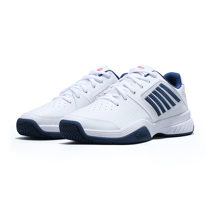 K·SWISS Breathable Low top Tennis Shoes Men’s White Blue