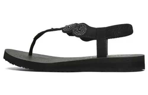 Skechers Meditation Beach Sandals Women's All Black
