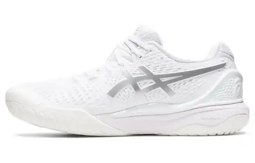 ASICS Gel Resolution 9 Wide 'White Pure Silver' Women's