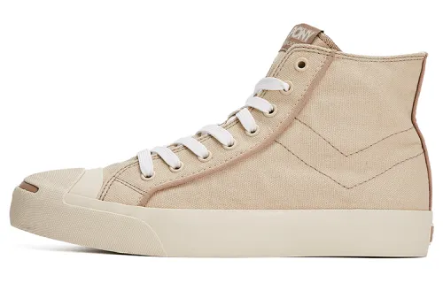 Pony Shooter K Classic Abrasion Resistant High top Canvas Shoes Unisex Ecru