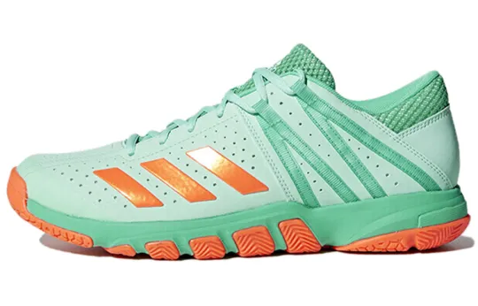 Adidas Wucht P5 Badminton Shoes Men's Low Top Green/Orange