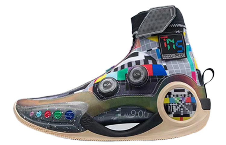 LiNing WOW 9 Infinity Wade's Way 9 Infinity \"Team No Sleep\" No Sleep Fabric Synthetic Leather TPU Shock Absorption Anti-Slip Wear-Resistant Support High Top Li Ning Cloud Practical Basketball Shoes Men's Color