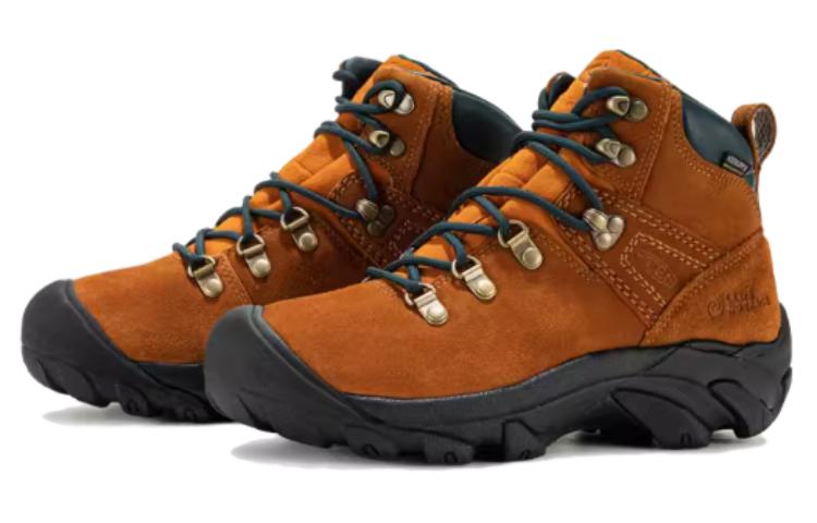 LEAVE NO TRACE x Keen Pyrenees Outdoor Slip Resistant Abrasion Resistant High top Mountaineering Hiking Shoes Women’s