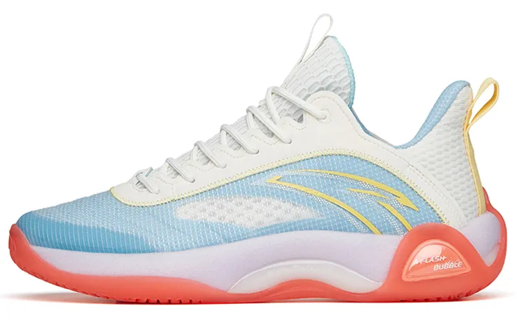 Anta Cement Bubble 2.0 Textile, Synthetic Leather Slip Resistant Low top Performance Basketball Shoes Men's