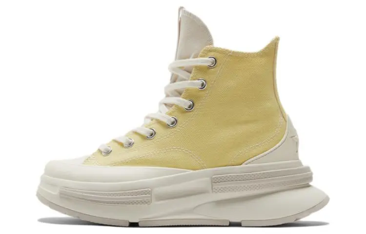 Converse Run Star Legacy CX Abrasion Resistant Lightweight High top Canvas Shoes Unisex White Yellow