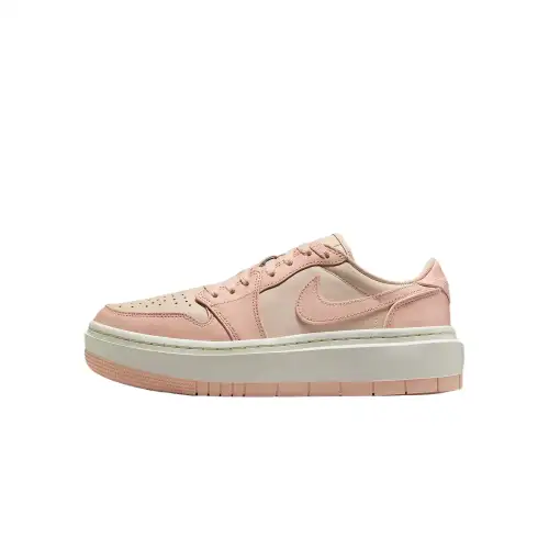 Jordan Air Jordan 1 Cushioning Low top Vintage Basketball Shoes Women's Pink