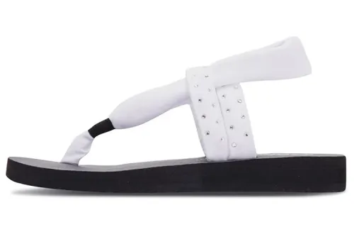 Skechers Meditation Fashion One Strap Sandals Women's White