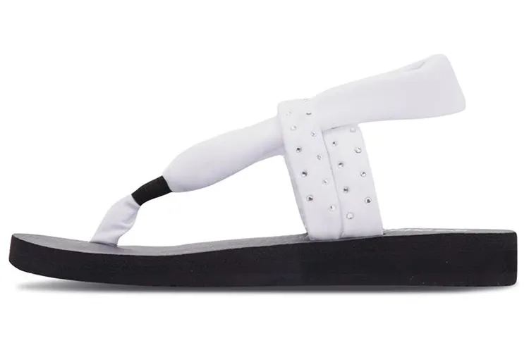 Skechers Meditation Fashion One Strap Sandals Women's White
