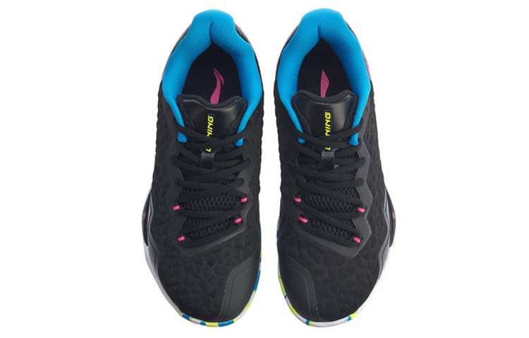 Li Ning Raid Fabric Cushioning Support Low top Badminton Shoes Women’s Standard Black
