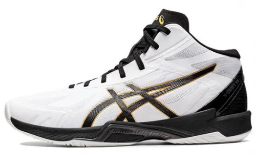 Asics V-Swift Ff Mt 3 Comfortable, shock-absorbing, wear-resistant, wrapped support, mid-cut volleyball training shoes, same style for men and women, white and black