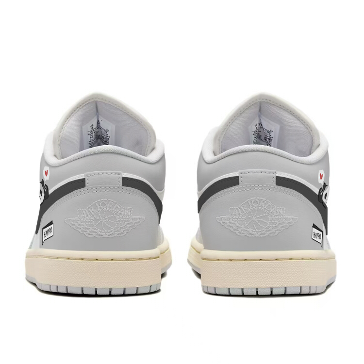 Jordan Air Jordan 1 Low top Vintage Basketball Shoes Women’s Gray White