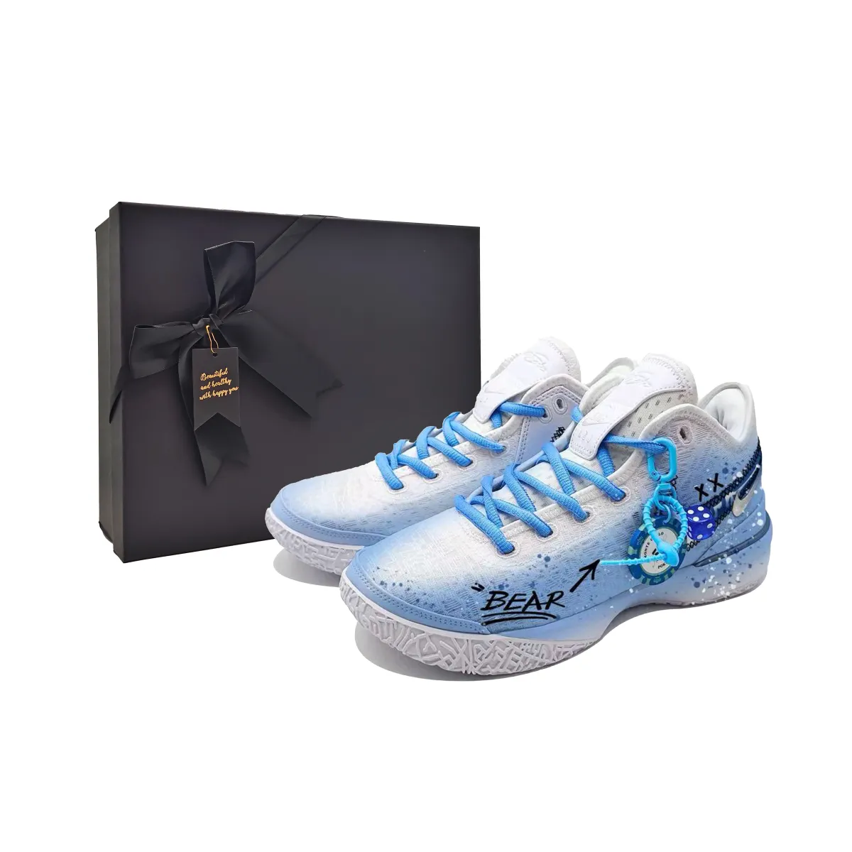 Nike LeBron NXXT Gen Slip Resistant Abrasion Resistant Low top Basketball Shoes Men's Blue