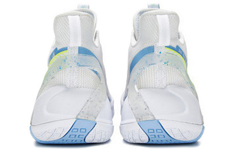 361° Abrasion Resistant Breathable Abrasion Resistant Breathable Mid top Basketball Shoes Men’s White Blue