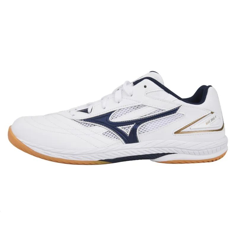 Mizuno WAVE DRIVE 9 Comfortable Cushioning Low top Training Shoes Unisex White Navy Blue