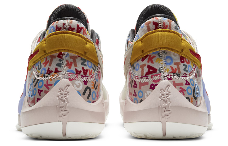 Мужские кроссовки Nike Freak 2 Zoom "Letter Bro" (коричнево-сине-красные) — фото 4