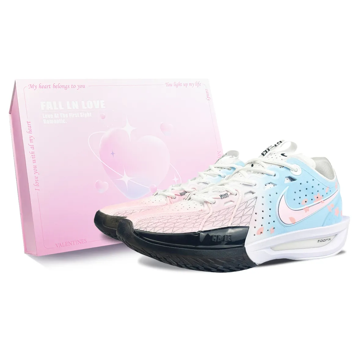 Nike G.T. Cut 3 Low top Basketball Shoes Unisex Blue Pink