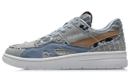 Li Ning 937 Deluxe Low Canvas Cushioning Slip Resistant Abrasion Resistant Low top Vintage Basketball Shoes Women's