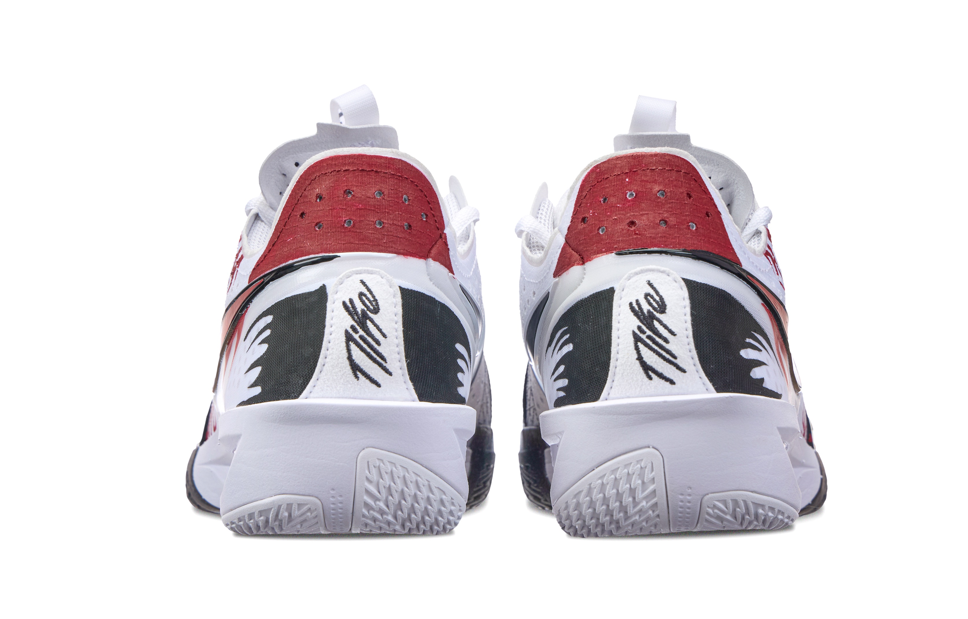 Nike G.T. Cut 3 Symbiotic Community Cushioning Support Rebound Low top Basketball Shoes Unisex Black White Red