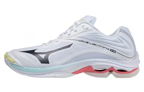 Mizuno Wave Lightning Z6 Volleyball Shoes Unisex Low Top White/Black/Red