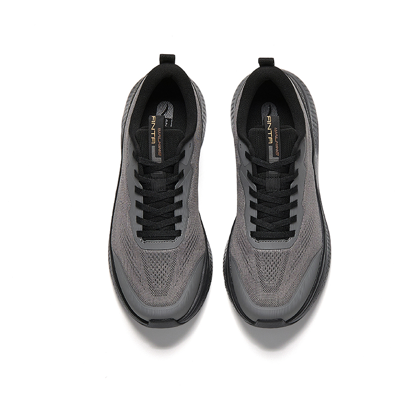 Anta Shen Xing LITE Textile, Synthetic Leather Low top Training Shoes Men’s Volcanic Ash/Black
