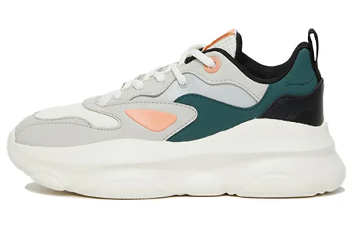 ANTA Chunky Sneakers Women's Low Top White/Gray/Green