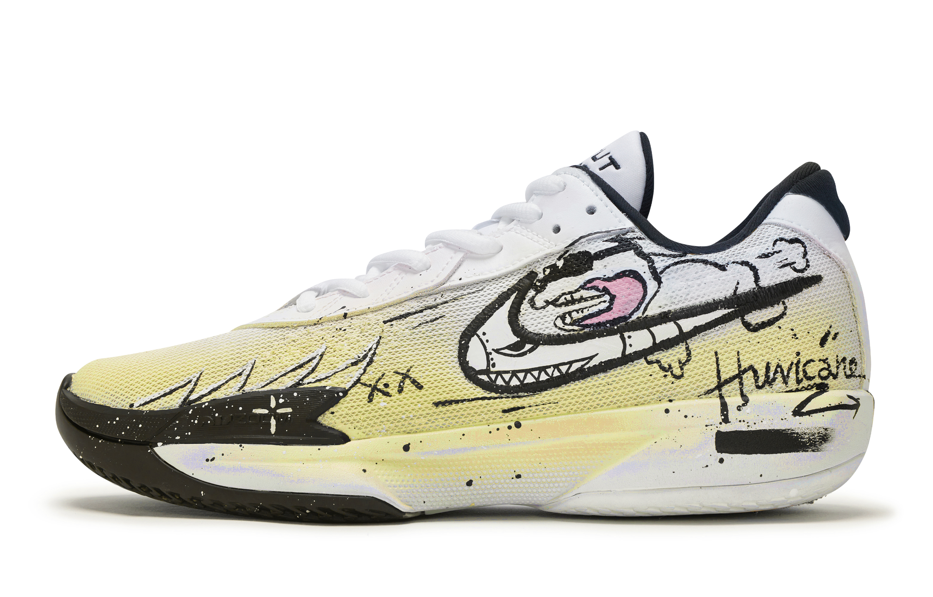 Nike Air Zoom G.T. Cut Academy 811 Manufacturing, Rocket Dog Yellow Cushioning Breathable Low top Basketball Shoes