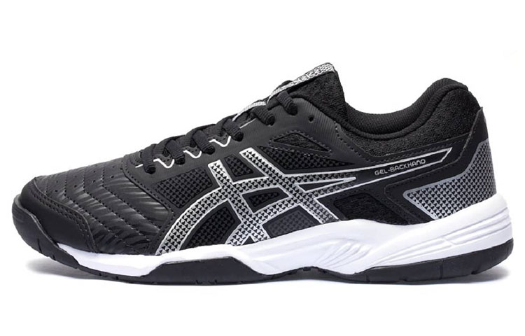 ASICS Gel Backhand Tennis Shoes Women's Low Top Black/White