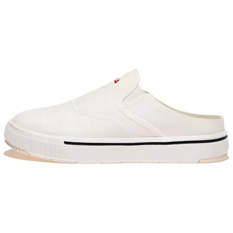 FILA Abrasion Resistant Breathable Abrasion Resistant Breathable Low top Canvas Shoes Unisex Beige