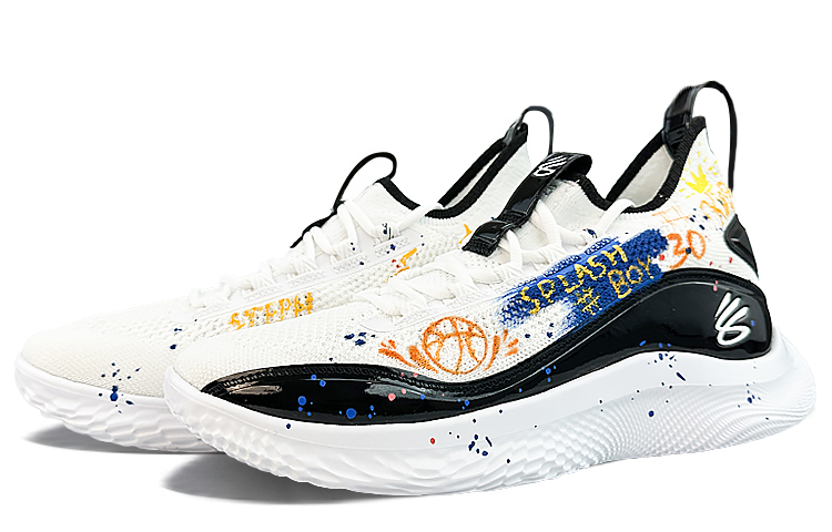 Under Armour Curry 8 Cushioning Slip Resistant Abrasion Resistant Low top Performance Basketball Shoes Unisex
