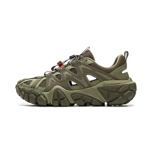 Li Ning Sand Dune River Trekking Shoes Men's Green