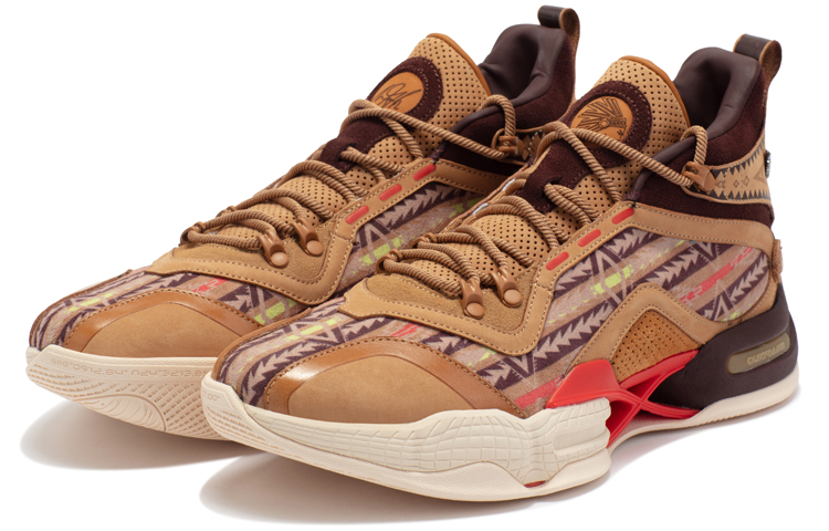 361° AG2 X Mesh, Synthetic Leather Cushioning Slip Resistant Abrasion Resistant Mid top Basketball Shoes Men’s