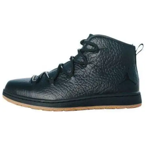Jordan Air Jordan Galaxy Cushioning, Wear Resistant High top Vintage Basketball Shoes Unisex Black Brown