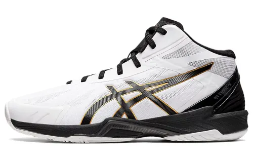 Asics V-Swift Ff Mt 3 comfortable volleyball shoes, mid-top training shoes, same style for men and women, white and black