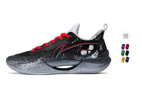 Li Ning Super Light V2 Cushioning Slip Resistant Abrasion Resistant Low top Basketball Shoes Men's Black