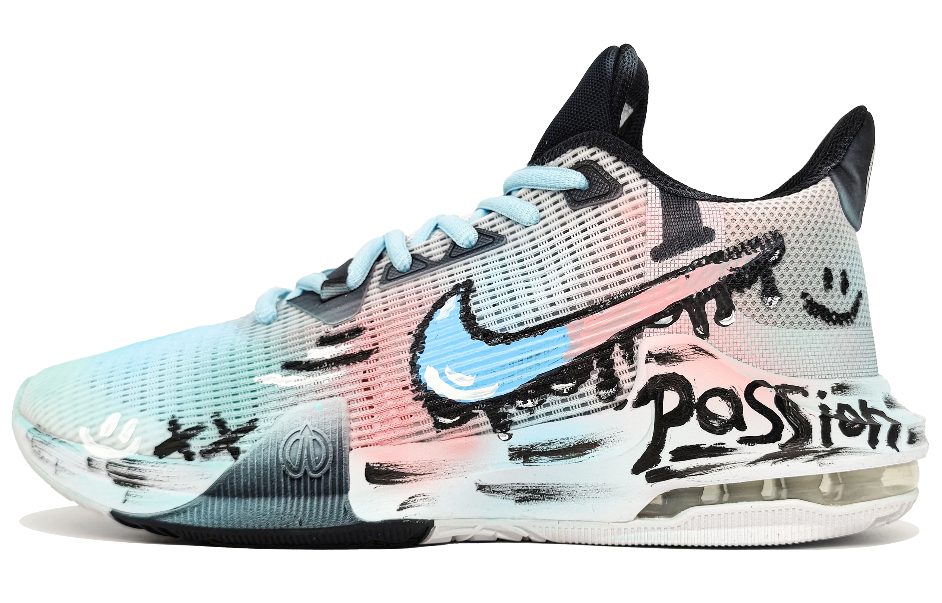 Nike Air Max Impact 3 Slip Resistant Abrasion Resistant Low top Basketball Shoes Men’s Blue Pink