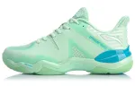 Li Ning Sonic Boom 4.0 Cushioning Support Abrasion Resistant Low top Badminton Shoes Women's Green