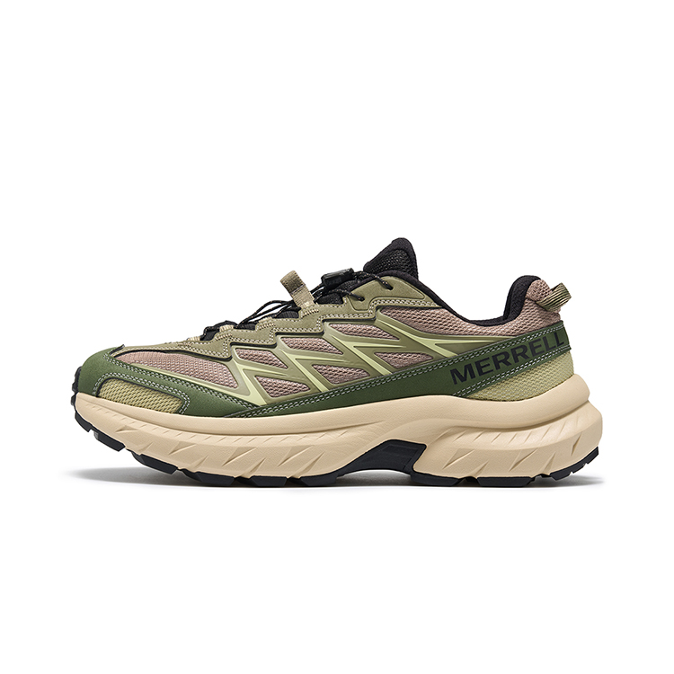 MERRELL FREE STRIDE LITE Slip Resistant, Abrasion Resistant, Breathable Low top Hiking Shoes Men’s Army Green Gray