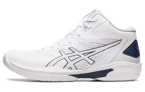 ASICS Gel-Hoop V15 comfortable sports high-top basketball shoes for men and women, blue and black