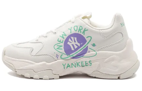 MLB Big Ball Chunky Planet Artificial Leather Cushioning Slip Resistant Abrasion Resistant Low top Chunky Sneakers