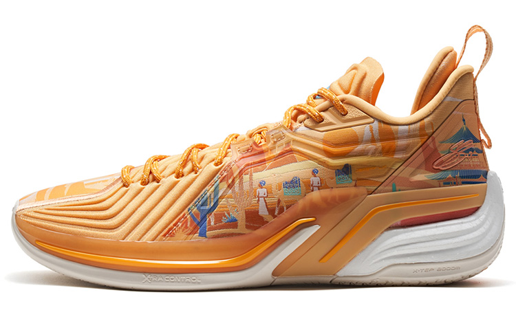 XTEP Jlin 3 JLIN3 Low top Basketball Shoes Men’s Orange Yellow
