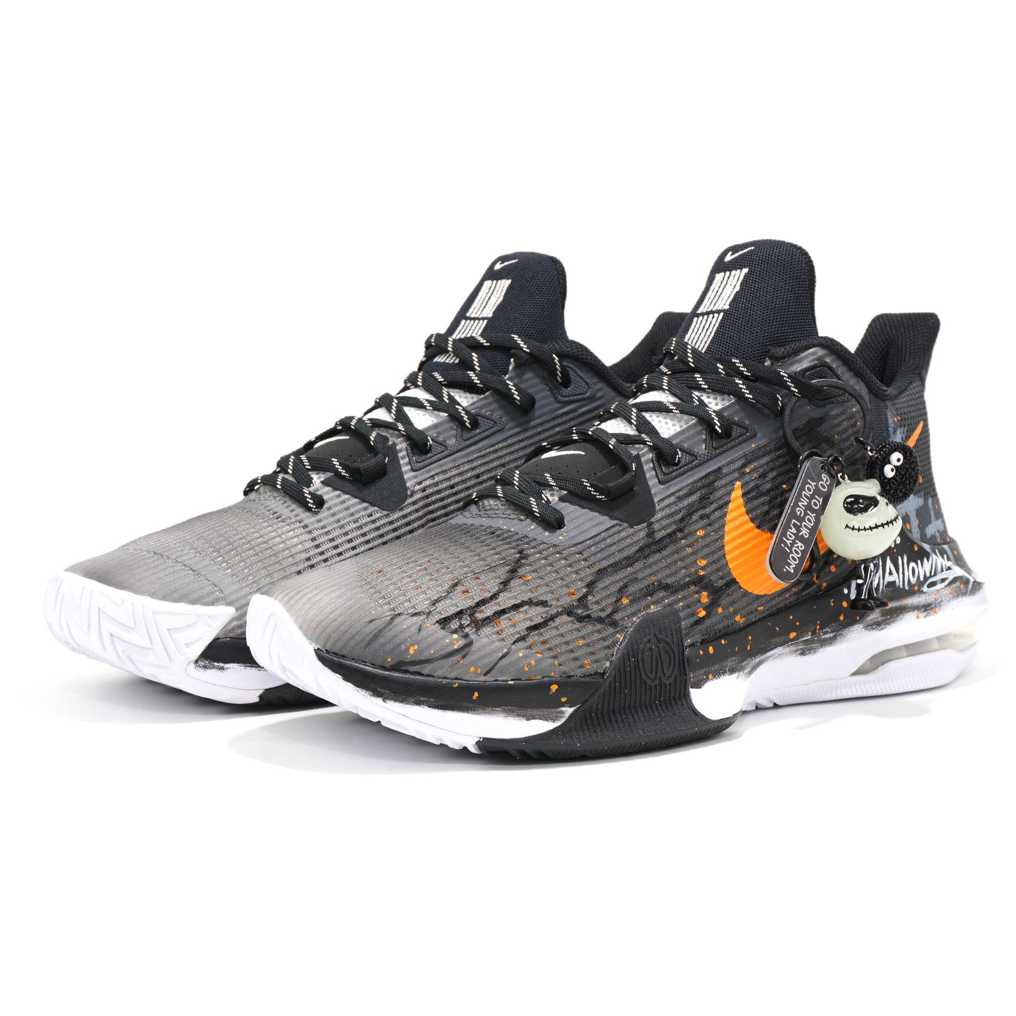 Nike Air Max Impact 3 Basketball Shoes Men’s Low Top Black/White/Gray/Orange
