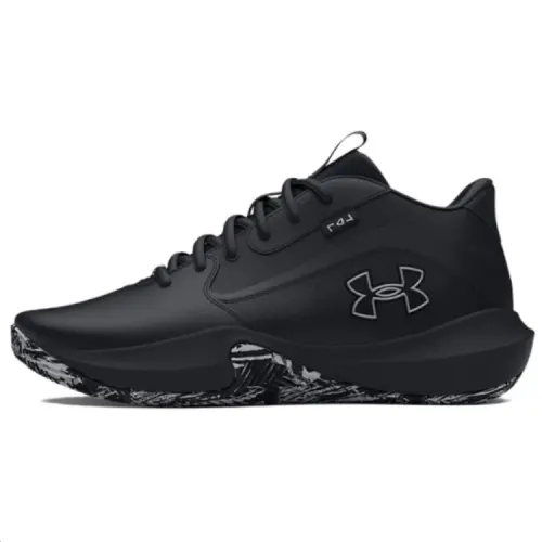 Under Armour Lockdown 7 Cushioning Slip Resistant Breathable Mid top Basketball Shoes Unisex Black