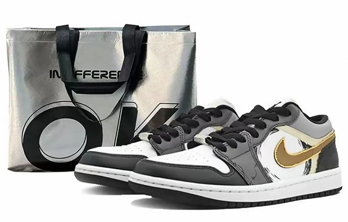 Jordan Air Jordan 1 Vintage Basketball Shoes Women's Low Top Gray/White
