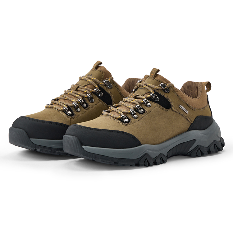 CAMEL Outdoor Casual Slip Resistant Abrasion Resistant Low top Hiking Shoes Men’s Brown