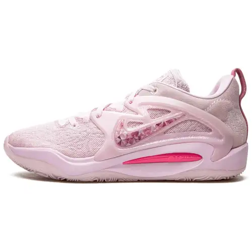 Nike KD 15 Aunt pear 1 Durant, fashionable and versatile, shock-absorbing, non-slip, wear-resistant, lightweight and rebound, low-top basketball shoes, men's pink